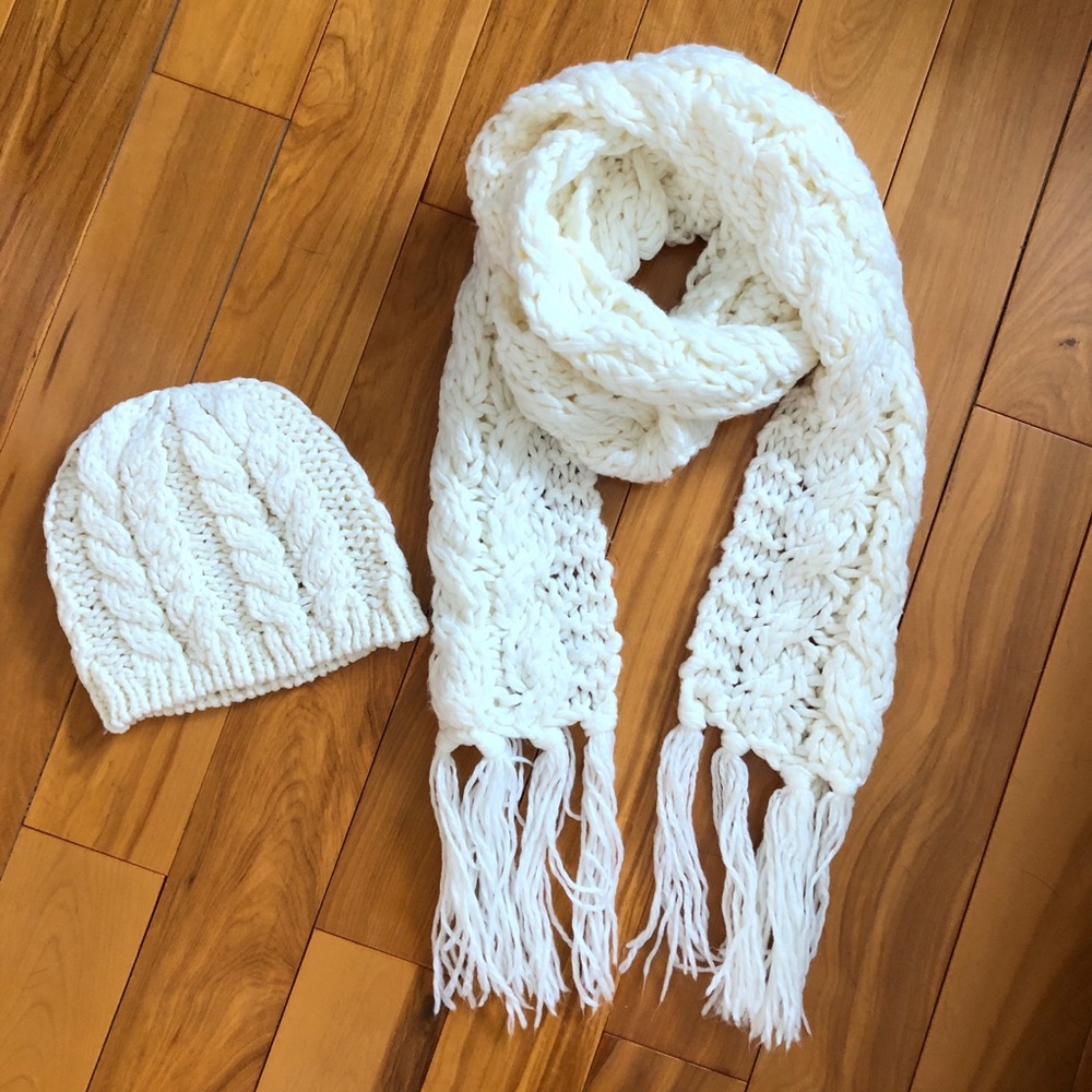 H&M SCARF and matching hat